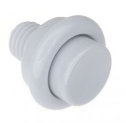 White Flipper Button 1-1/8" - CLEARANCE